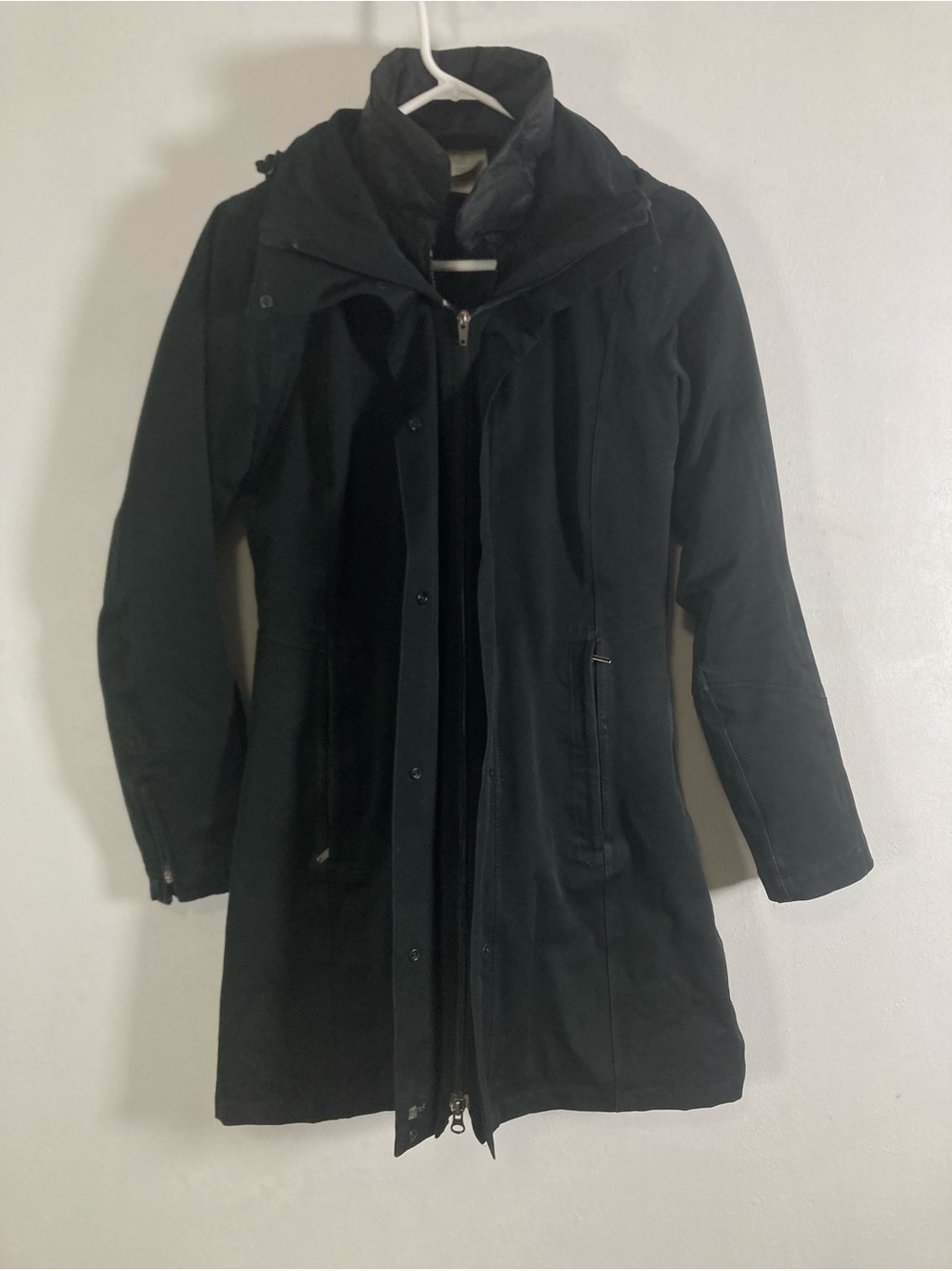 Patagonia 3-in-1 Down Parka Jacket Black Women's Size XS Waterproof 28405
